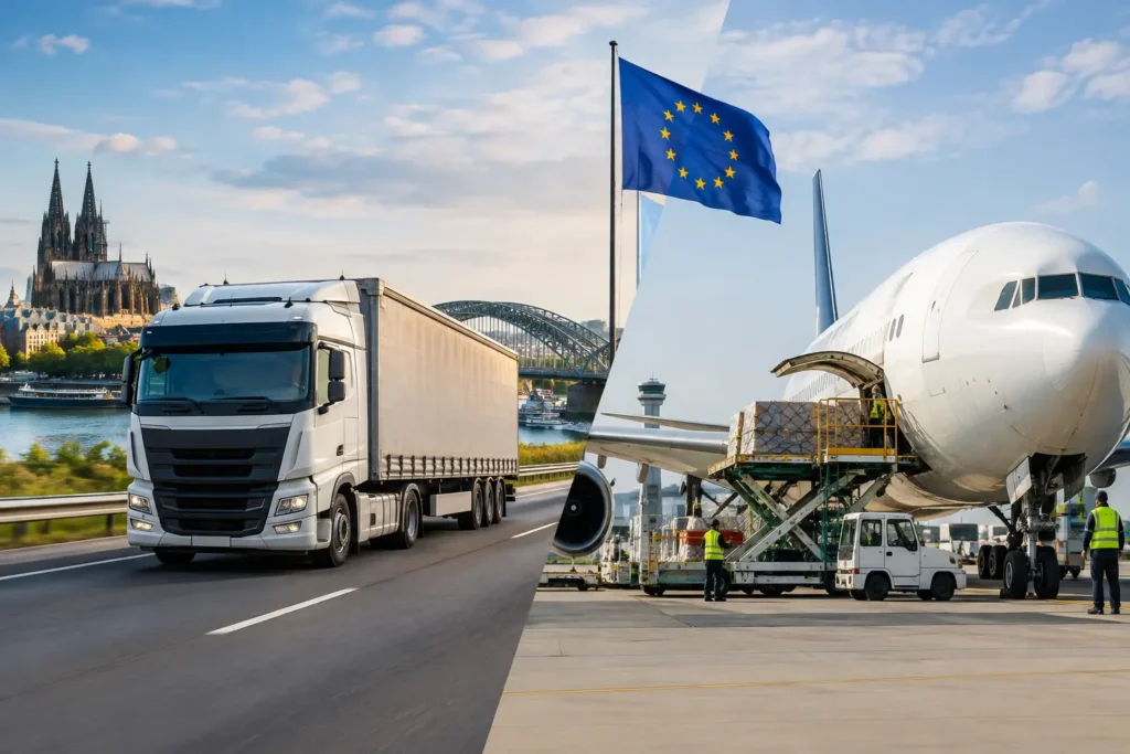 Road Freight Versus Airfreight for Europe